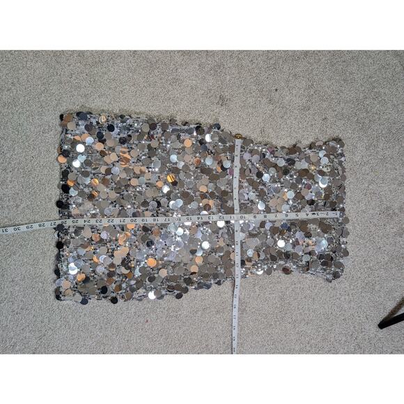 Sequin Silver Mini Dress - Picture 6 of 6